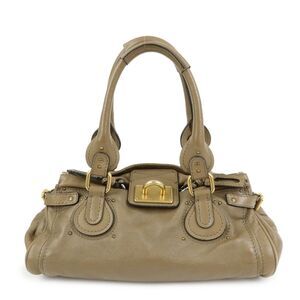 Chloe Paddington Leather Brown Leather Tote Bag Bag